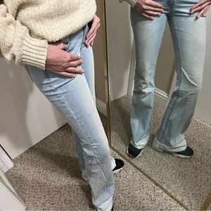 Buffalo Low-Rise Flare Jeans